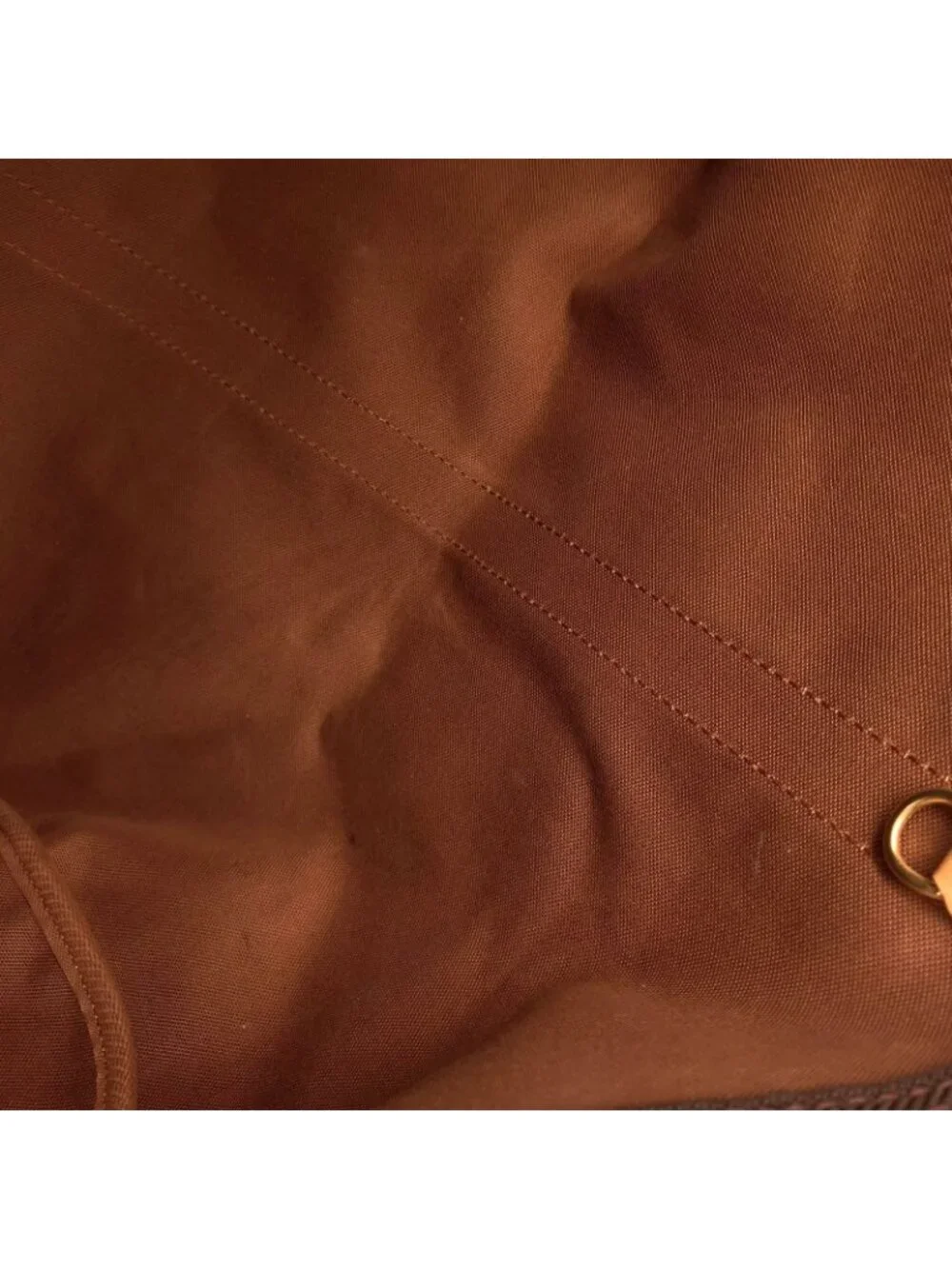 Louis Vuitton Keepall 50 Monogram Leather Brown Light Boston Bag Gold